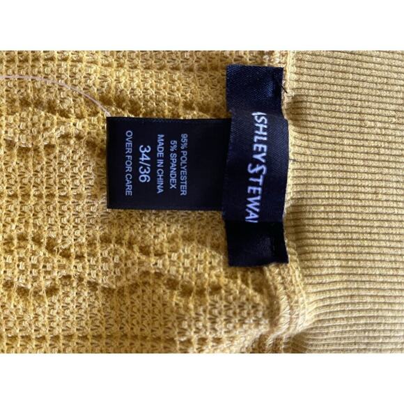 Ashley Stewart Cable Knit Skirt Nugget Gold Size 34-36 Relaxed Fit Stretch - Picture 7 of 10